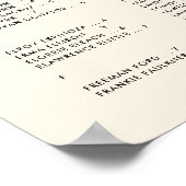 エレガントシンプルA/B座席表 ポスター (角)