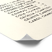 エレガントシンプルA/B座席表 ポスター (角)