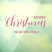 エレガントシンプルClean Frosted Berry Chrimas ウィンドウサイン (シート3)