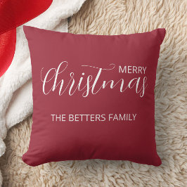 エレガントシンプルClean Frosted Berry Chrimas クッション