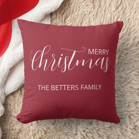 エレガントシンプルClean Frosted Berry Chrimas クッション
