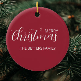 エレガントシンプルClean Frosted Berry Chrimas セラミックオーナメント