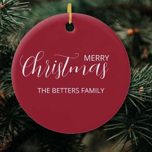 エレガントシンプルClean Frosted Berry Chrimas セラミックオーナメント