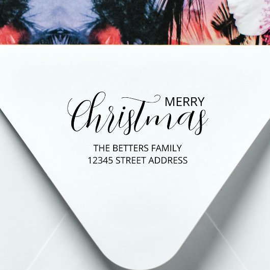 エレガントシンプルClean Sageグリーンクリスマス セルフインキングスタンプ