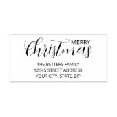 エレガントシンプルClean Sageグリーンクリスマス セルフインキングスタンプ (デザイン)