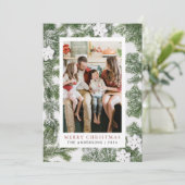 エレガントシンプルFrame Christmas Family 1写真 シーズンカード (スタンド正面)