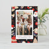 エレガントシンプルFrame Christmas Family 1写真 シーズンカード (スタンド正面)