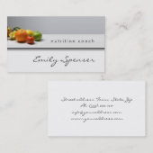 エレガントシンプルGray Healthy Life/栄養士 名刺 (正面/裏面)