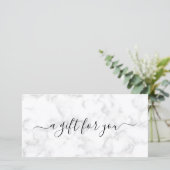 エレガントシンプルGrey Marble Gift Certificate (スタンド正面)