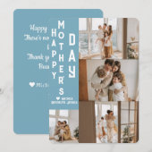 エレガントシンプルHappy Mothers Dayフォトコラージュ シーズンカード (正面/裏面)