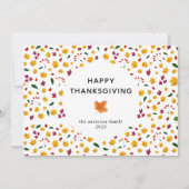 エレガントシンプルHappy Thanks紅葉 シーズンカード (正面)