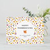 エレガントシンプルHappy Thanks紅葉 シーズンカード (スタンド正面)
