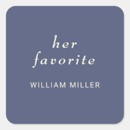 エレガントシンプルMonogramのデュスク結婚 スクエアシール