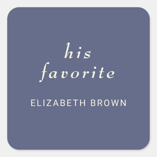 エレガントシンプルMonogramのデュスク結婚 スクエアシール (正面)