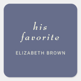 エレガントシンプルMonogramのデュスク結婚 スクエアシール