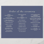 エレガントシンプルMonogramのデュスク結婚 チラシ (裏面)