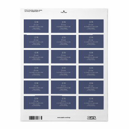 エレガントシンプルMonogramのデュスク結婚 ラベル