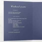 エレガントシンプルMonogramのデュスク結婚 三つ折りプログラム (内部最初)