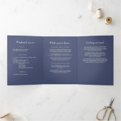 エレガントシンプルMonogramのデュスク結婚 三つ折りプログラム (内部)