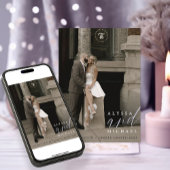 エレガントシンプルPeriwinkle Purple 結婚Photo's セーブザデート