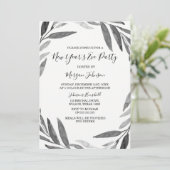 エレガントシンプルScript New Years Eveパーティー招待状 招待状 (スタンド正面)