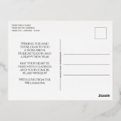 エレガントシンプルSilverのフルフォト 箔シーズンポストカード (裏面)