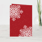 エレガントシンプルSnowflake金ゴールドアーチ写真クリスマス カード (裏面)