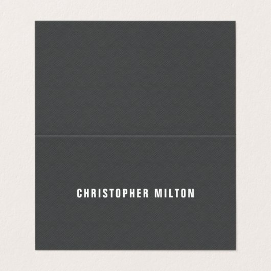 エレガントシンプルTexture Gray Consultant 名刺 (外部フラット)