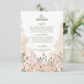 エレガントシンプルWildflower Enclosure Card エンクロージャーカード (スタンド正面)