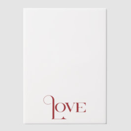 エレガントシンプルWord Love ベラム紙招待状