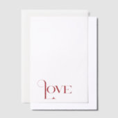 エレガントシンプルWord Love ベラム紙招待状 (オフセット)