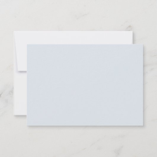 エレガントシーサイドコーストストライプブルー結婚ズ 出欠カード (裏面)