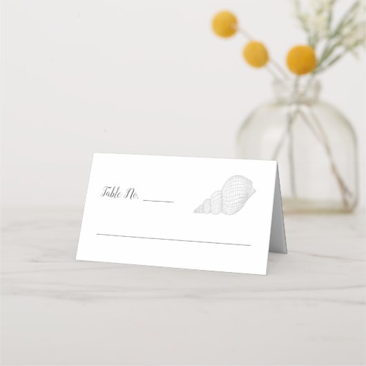 エレガントシ航海のーシェル結婚ズ プレイスカード (正面)