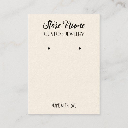 エレガントジュエリーイヤリング表示 名刺 (正面)