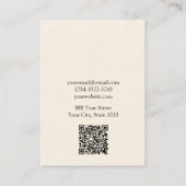 エレガントジュエリーイヤリング表示 名刺 (裏面)