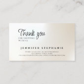 エレガントジュエリーデザイナー真珠 – ビーズ コーリングカード (裏面)