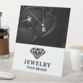 エレガントジュエリー表示カード 台座サイン (インサイチュ)