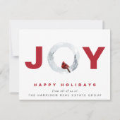 エレガントジョイ水の色のクリ企業のスマス シーズンカード (正面)