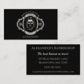 エレガントスカルのパーソナライズ 名刺 (正面/裏面)