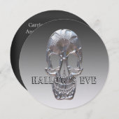 エレガントスカルハユニークロウィン 招待状 (正面/裏面)