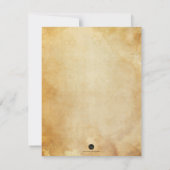 エレガントスカルハロウィンテーマ結婚ズバジェット 招待状 (裏面)