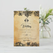 エレガントスカルバジェットハロウィーンテーマ結婚ズ 招待状 (スタンド正面)