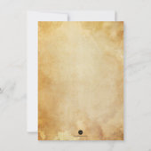 エレガントスカルバジェットハロウィーンテーマ結婚ズ 招待状 (裏面)