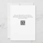 エレガントスクリプはっきりしたト白黒フォーマル結婚の セーブザデート (裏面)