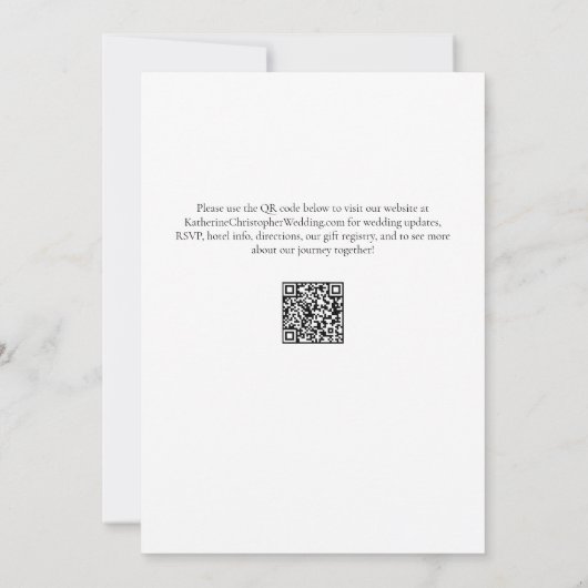 エレガントスクリプはっきりしたト白黒フォーマル結婚の セーブザデート (裏面)