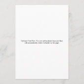 エレガントスクリプはっきりしたト白黒フォーマル結婚の メニュー (裏面)