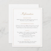 エレガントスクリプシンプルトモダン結婚情報 招待状 (正面/裏面)