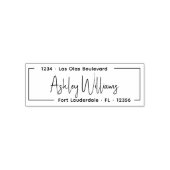 エレガントスクリプスタイリッシュト個人差出人住所 セルフインキングスタンプ (デザイン)