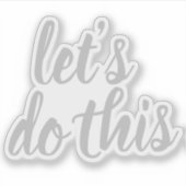 エレガントスクリプトの実行やる気を起こさせる シール (正面)