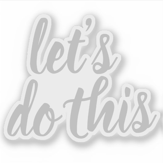 エレガントスクリプトの実行やる気を起こさせる シール (正面)